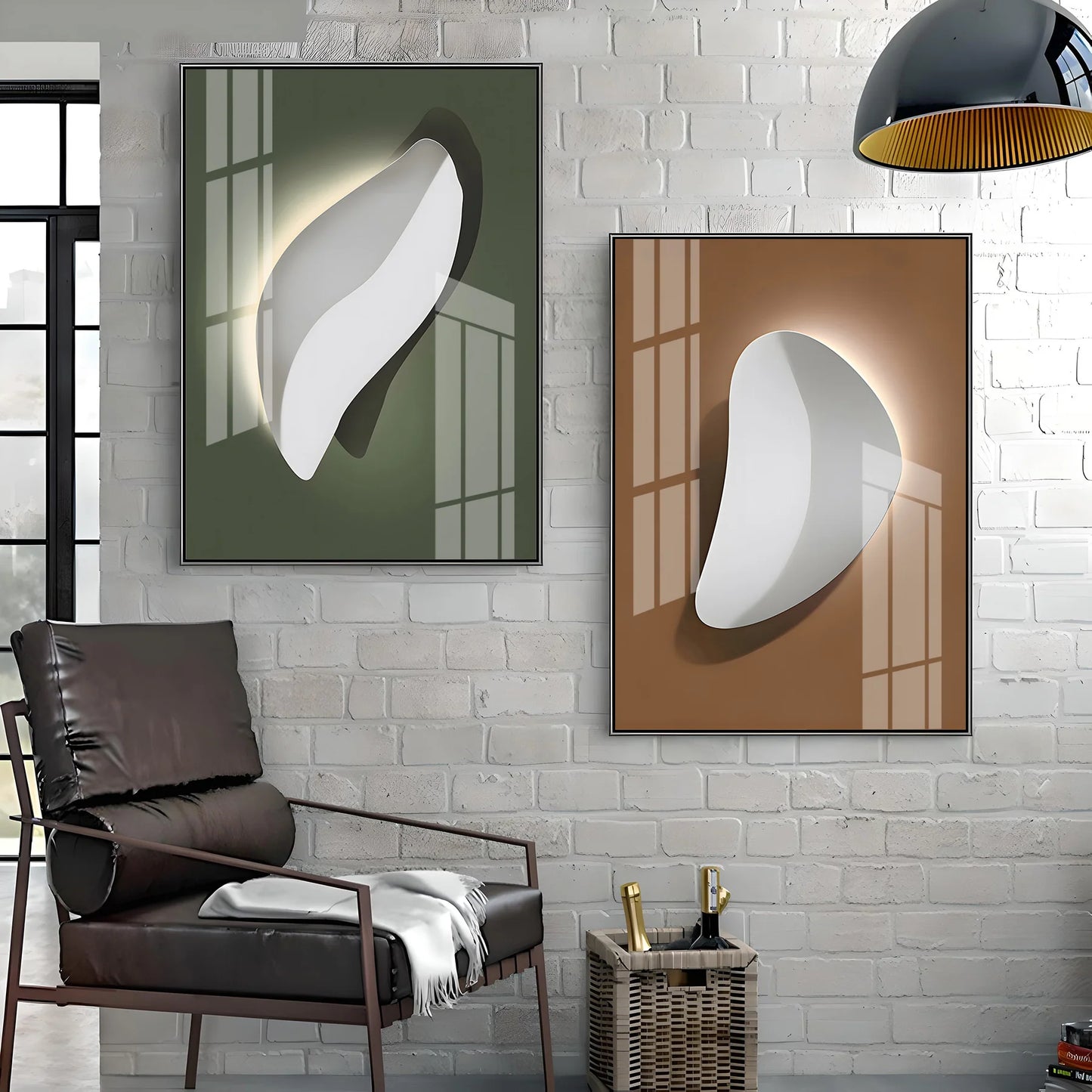 Artistry Illumination Premium Acrylic Vertical Wall Art (Set Of 2)