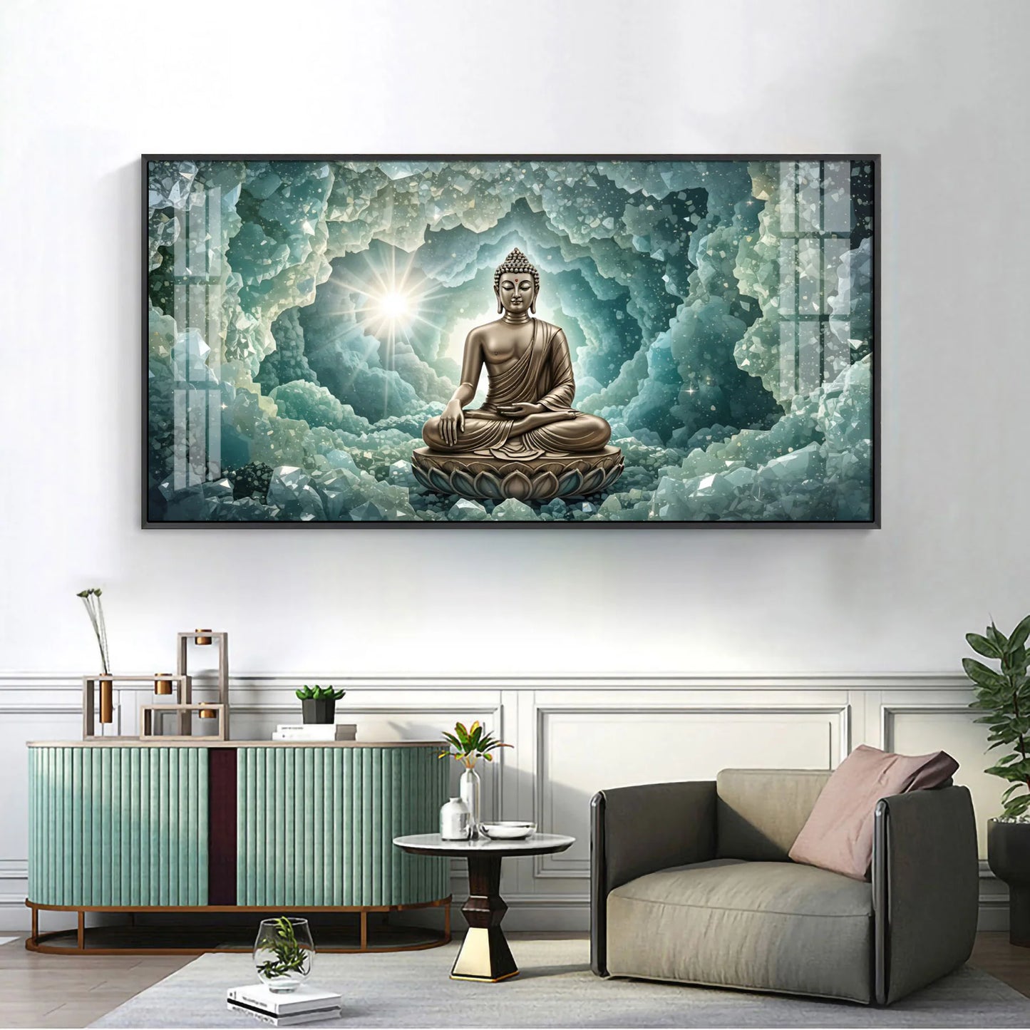 Ascendant Buddha Vision Premium Acrylic Horizontal Wall Art