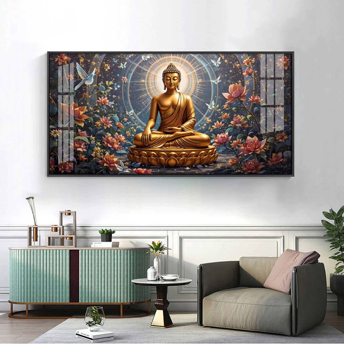 Meditative Masterpiece Premium Acrylic Horizontal Wall Art
