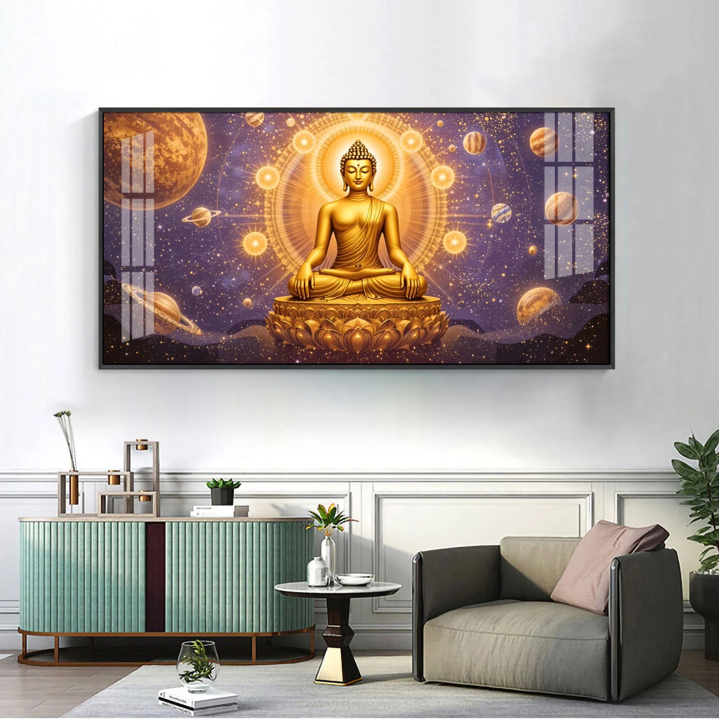 Buddha Bliss Premium Acrylic Horizontal Wall Art