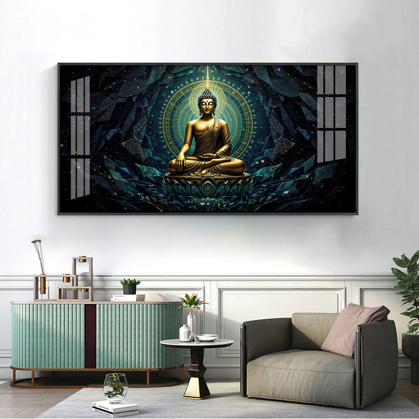 Zen Haven Buddha Premium Acrylic Horizontal Wall Art