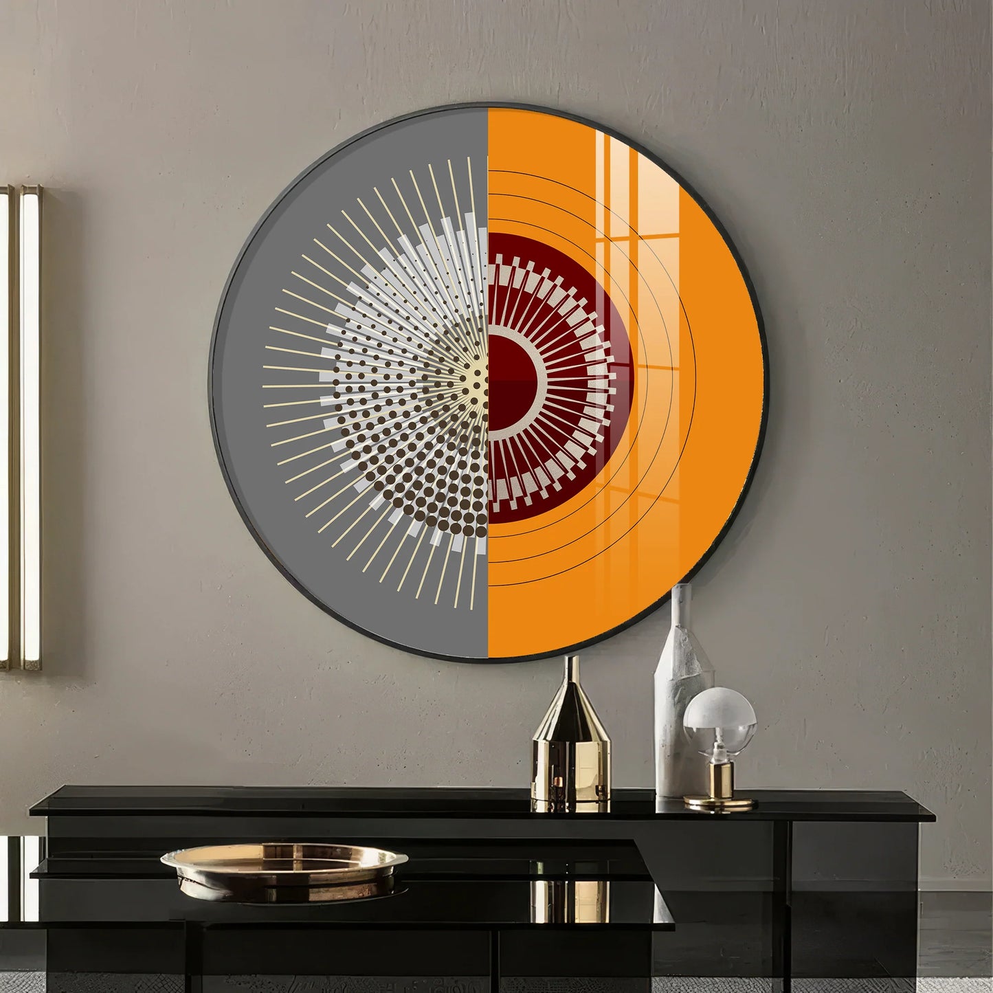 Artful Aura Premium Acrylic Round Wall Art