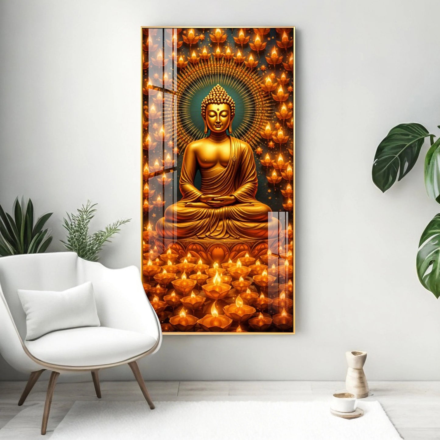 Buddha's Faithfulness Premium Acrylic Vertical Wall Art