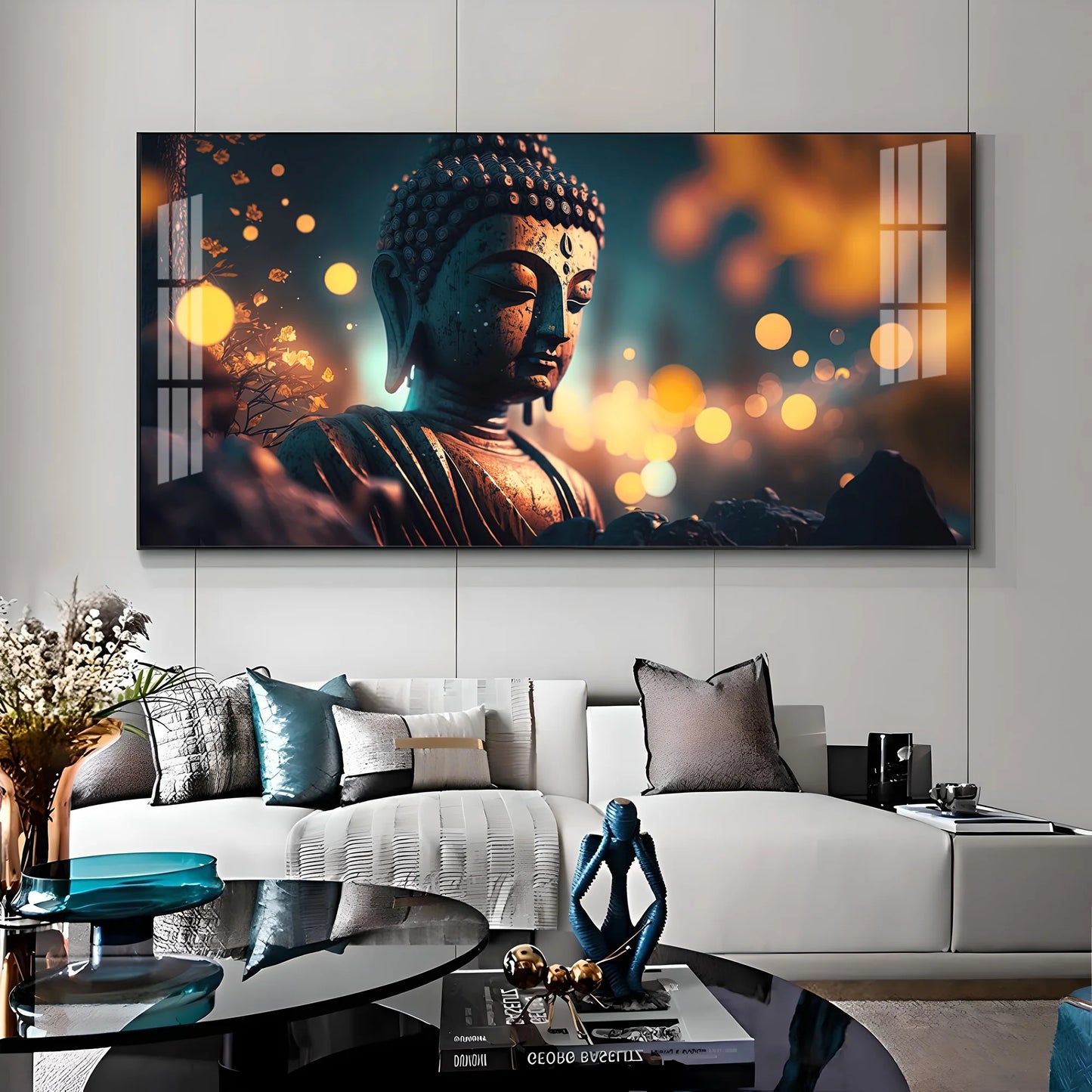 Mulling Over Buddha Premium Acrylic Horizontal Wall Art