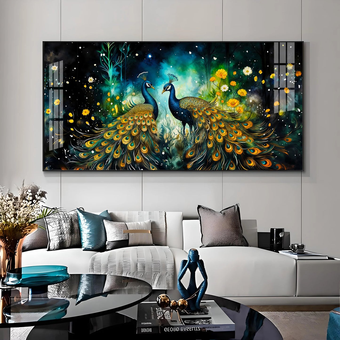Majestic Vibrant Duo Premium Acrylic Horizontal Wall Art