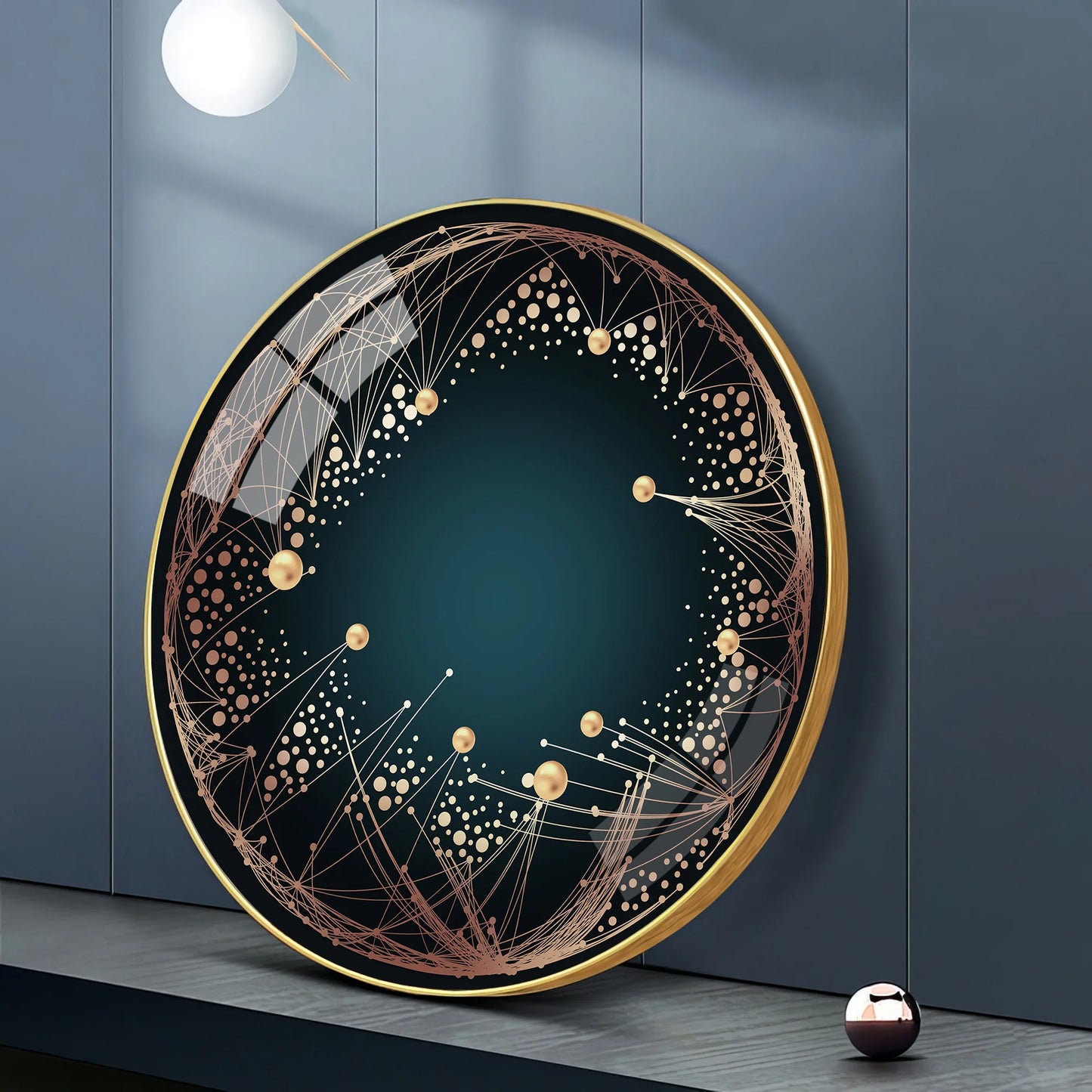 Astral Glow Premium Acrylic Round Wall Art