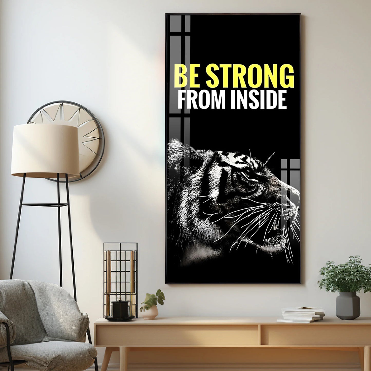 Be Strong Premium Acrylic Vertical Wall Art