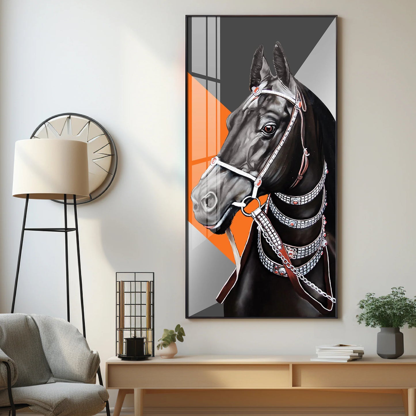 The Turkish Horse Premium Acrylic Vertical Wall Art