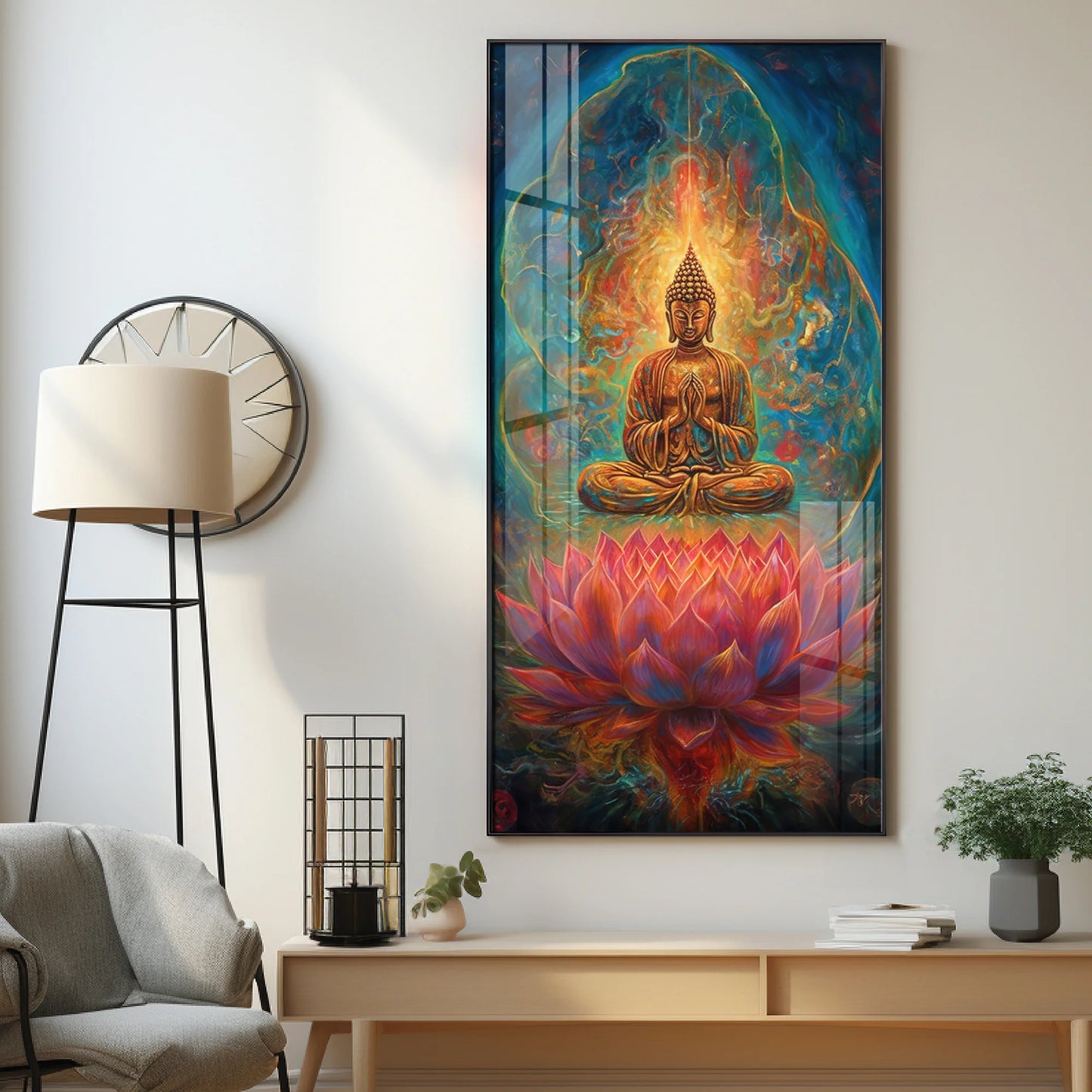 Positve Vibes Premium Acrylic Vertical Wall Art