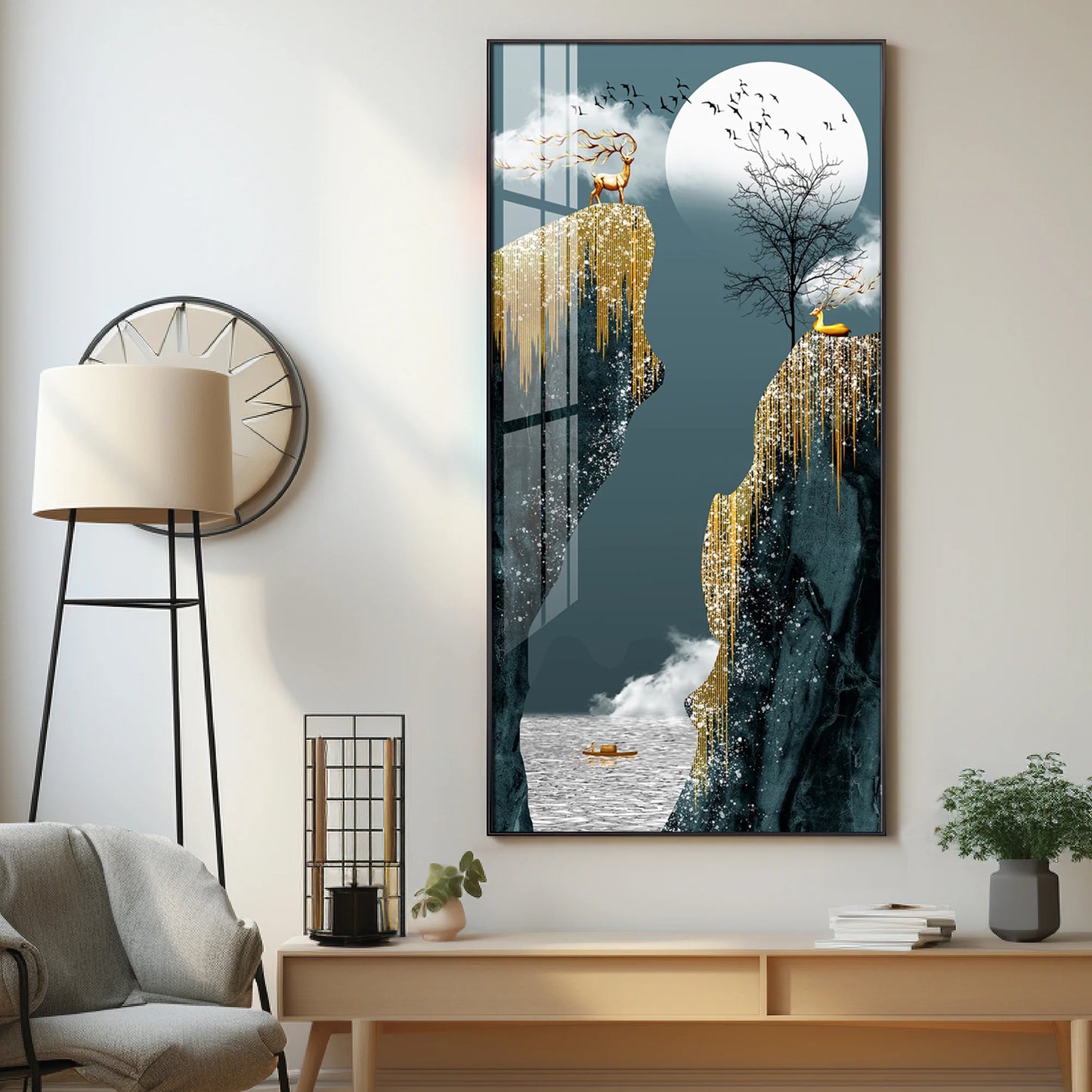 The Serenity Premium Acrylic Vertical Wall Art
