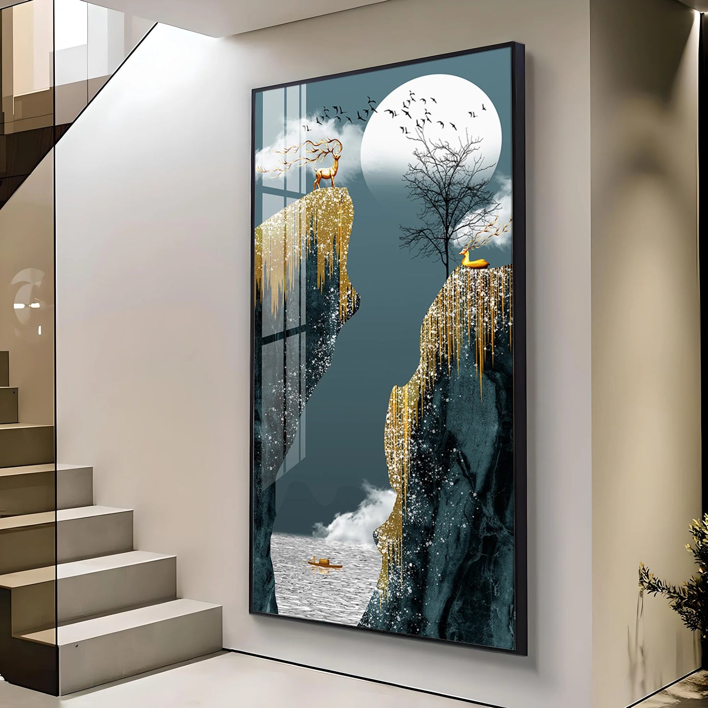The Serenity Premium Acrylic Vertical Wall Art