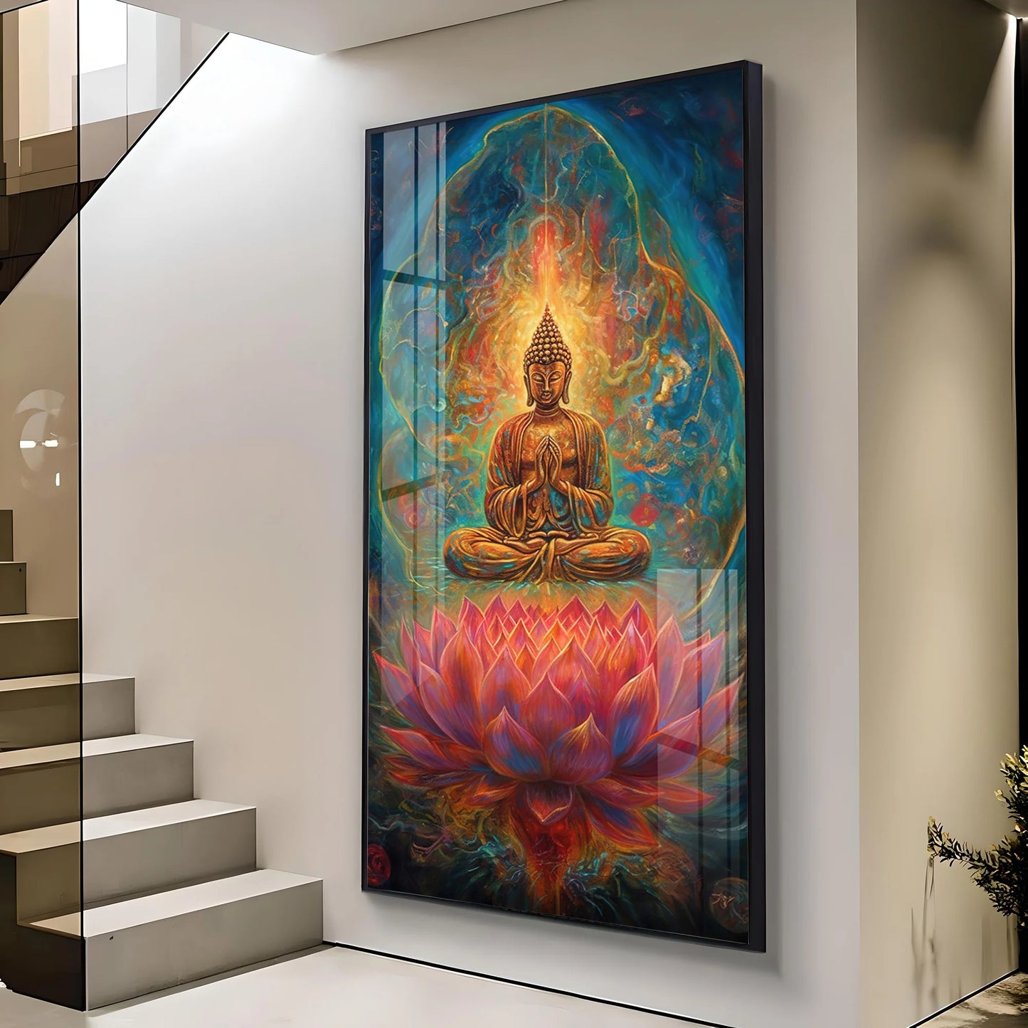 Positve Vibes Premium Acrylic Vertical Wall Art