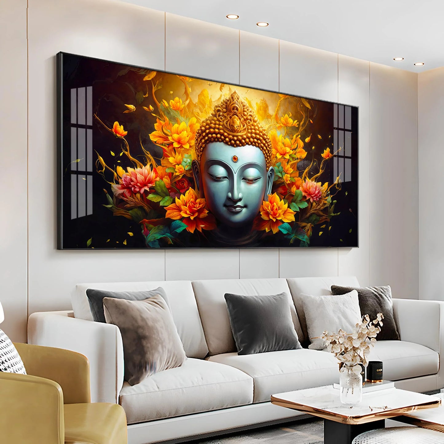Serenity Visage Premium Acrylic Horizontal Wall Art