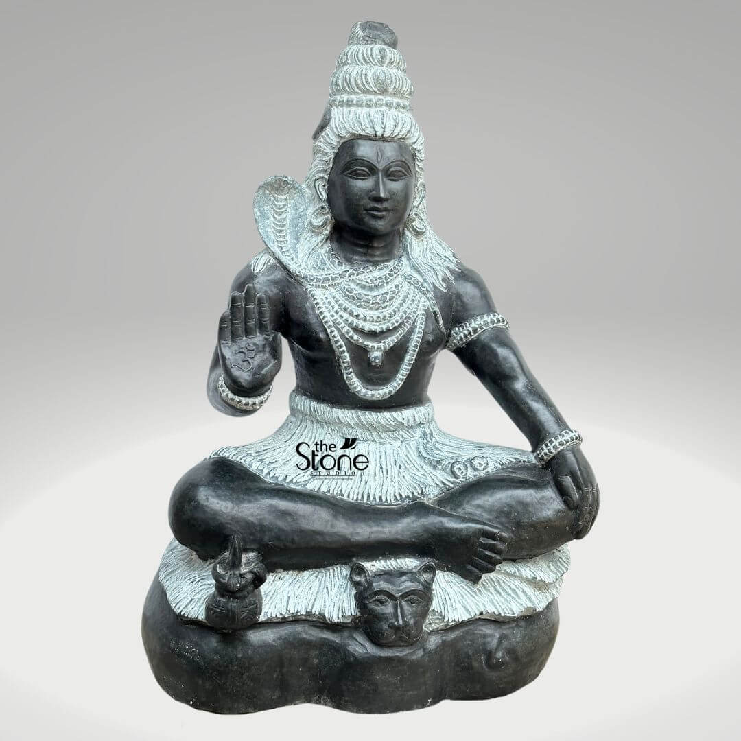Stone Shiva Statue 18″