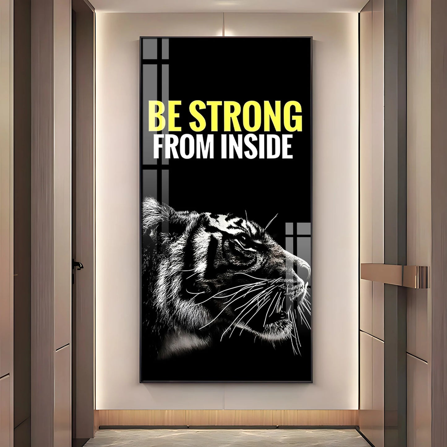 Be Strong Premium Acrylic Vertical Wall Art