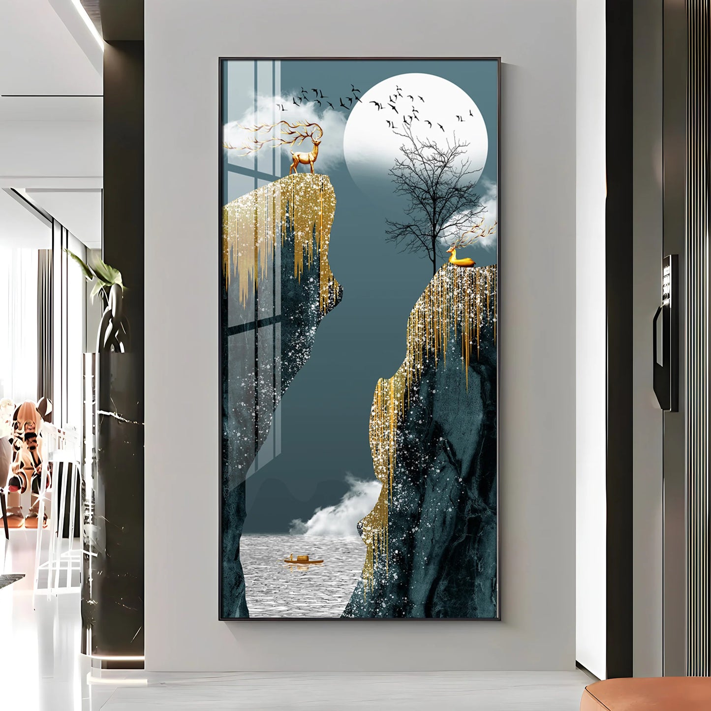 The Serenity Premium Acrylic Vertical Wall Art