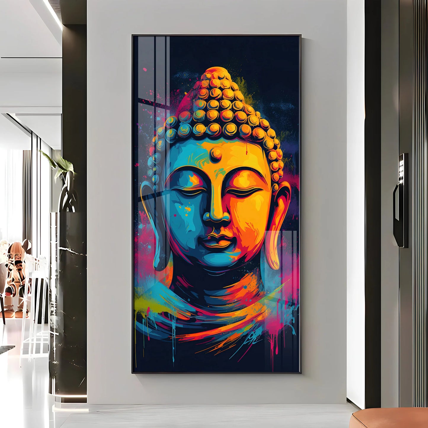 Stillness of The Mind Premium Acrylic Vertical Wall Art