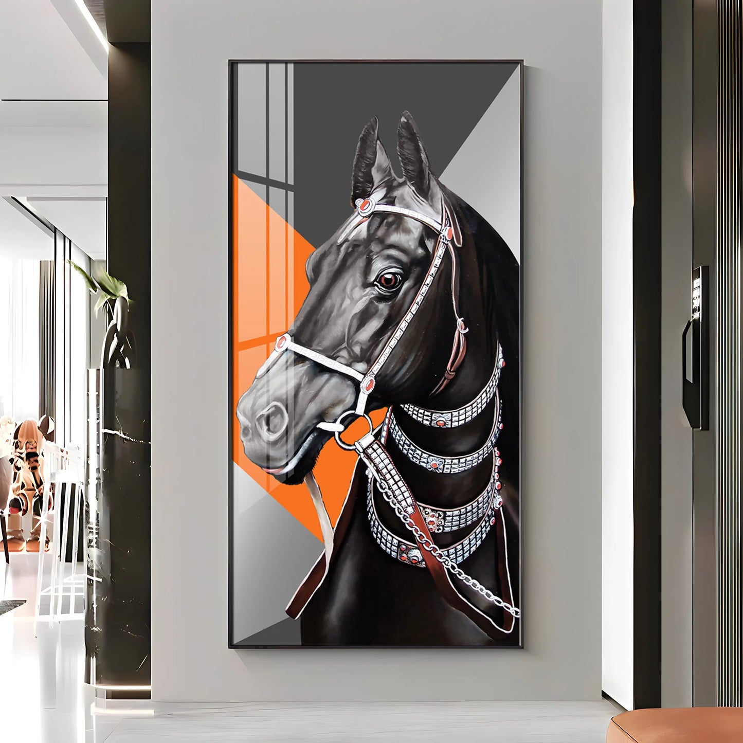 The Turkish Horse Premium Acrylic Vertical Wall Art