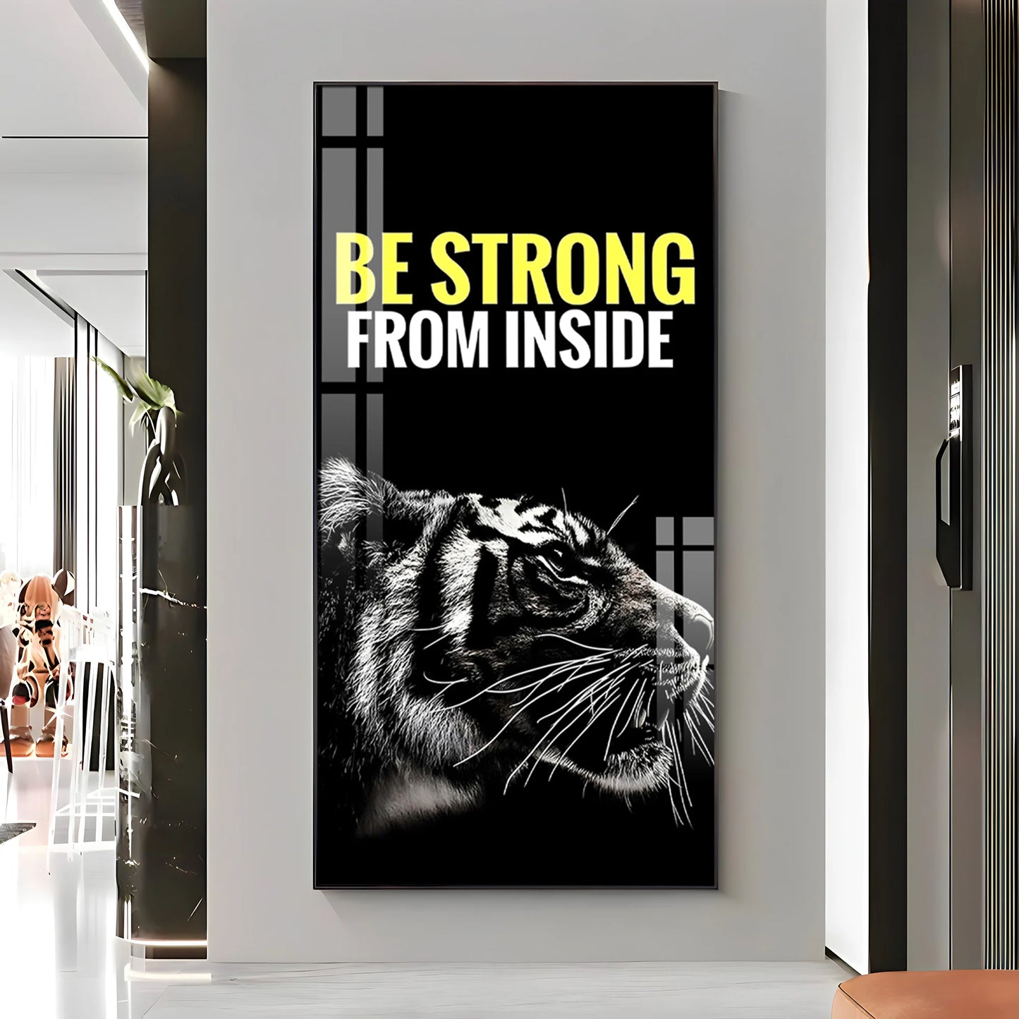 Be Strong Premium Acrylic Vertical Wall Art