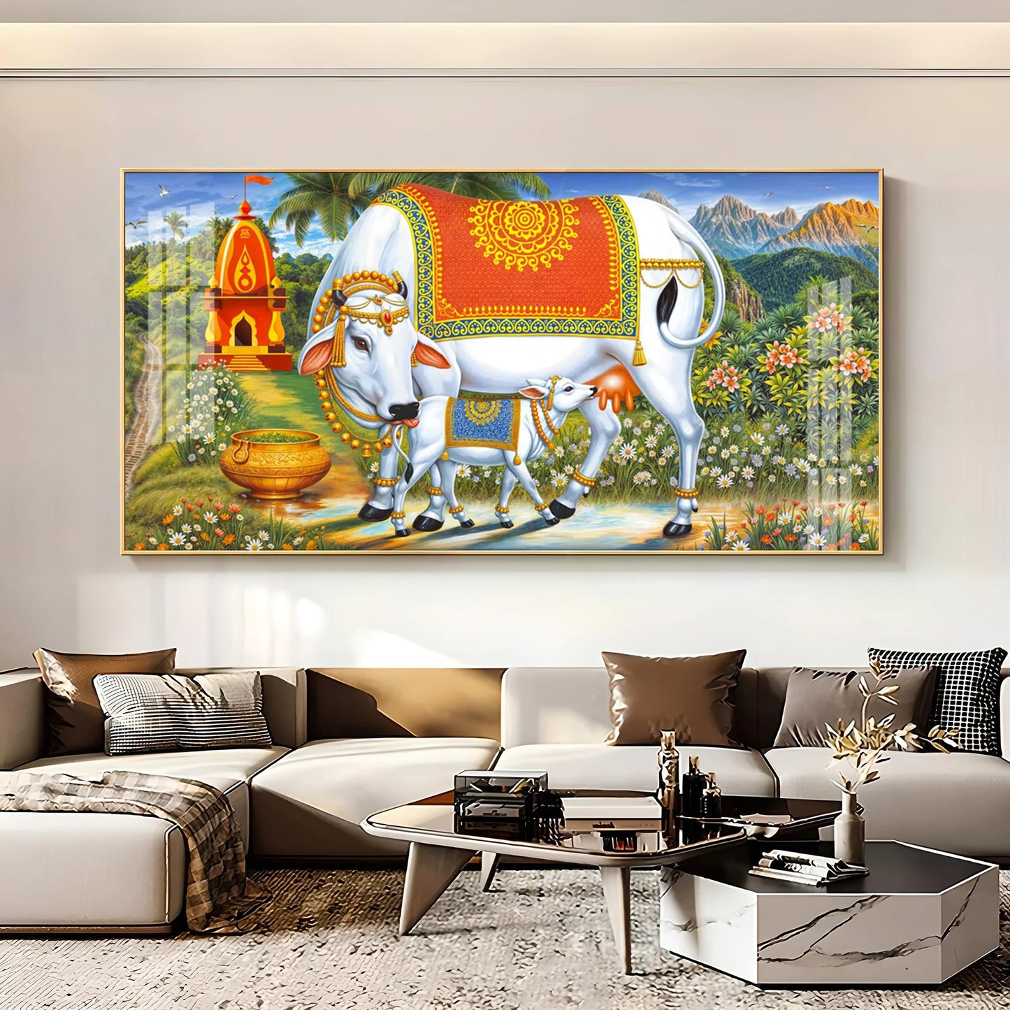 Cow-Calf Companions Premium Acrylic Horizontal Wall Art