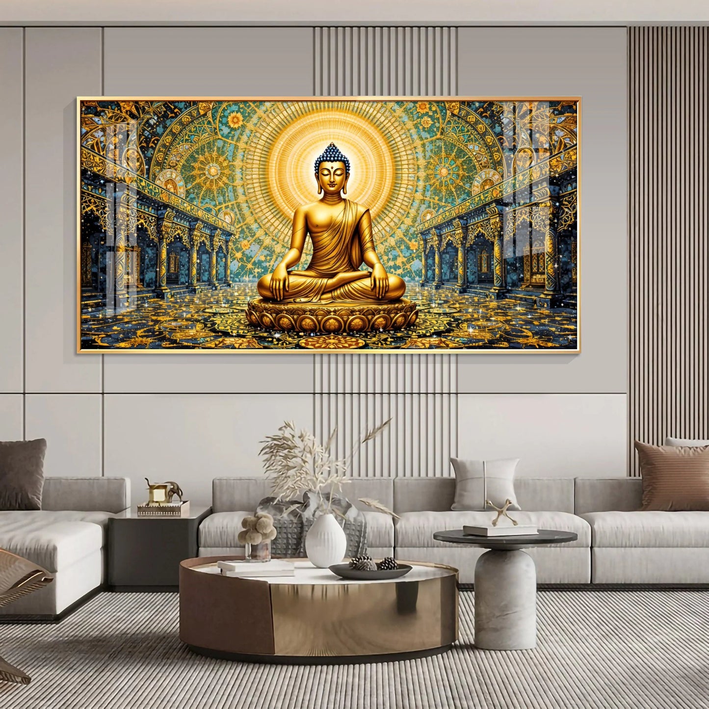 Buddha's Peace Premium Acrylic Horizontal Wall Art