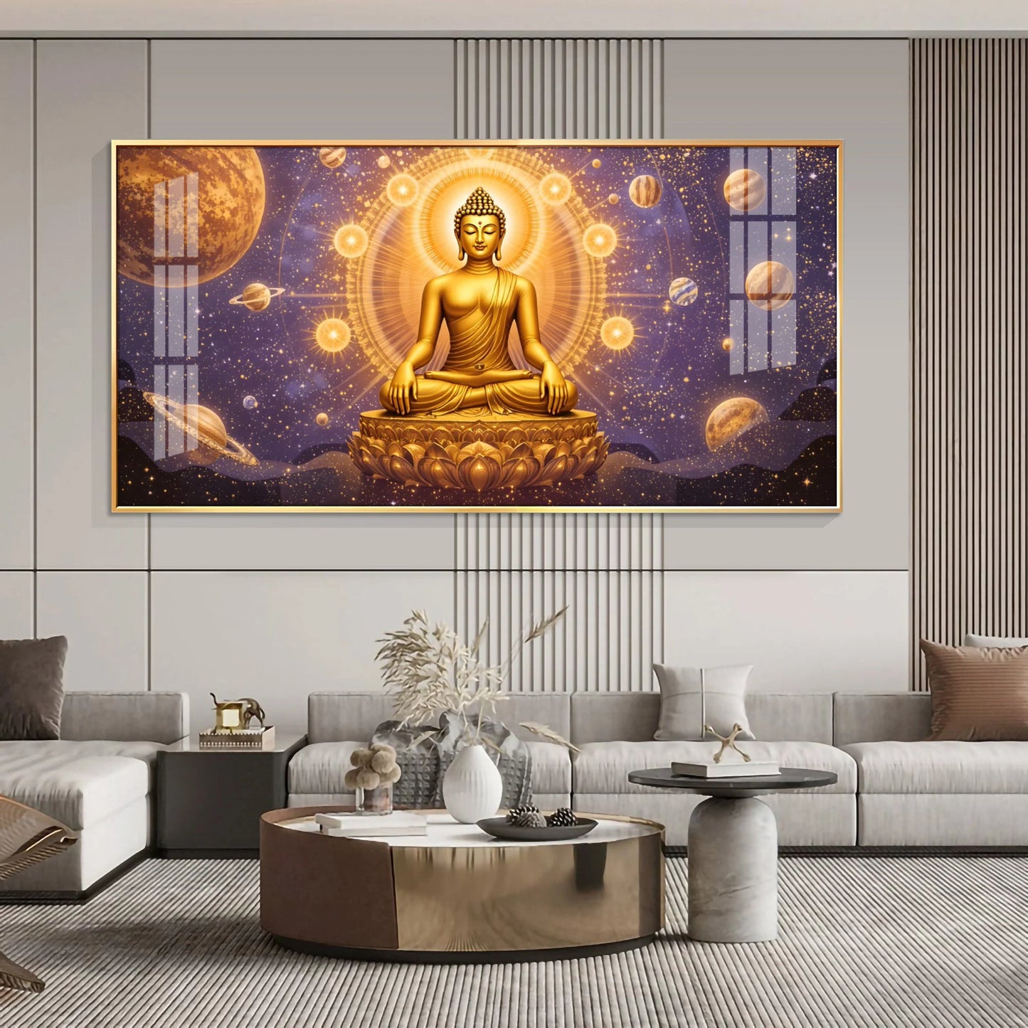 Buddha Bliss Premium Acrylic Horizontal Wall Art