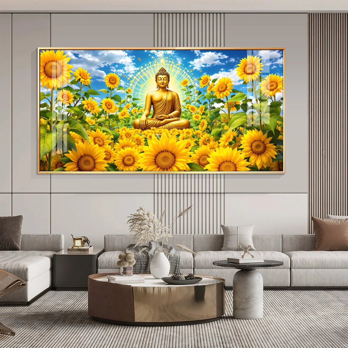Zen Essence Of Buddha Premium Acrylic Horizontal Wall Art
