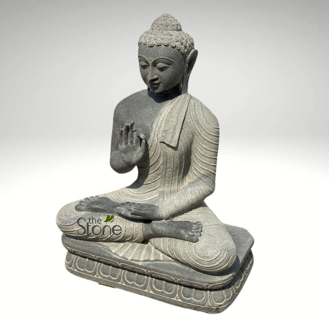 Black Granite Buddha Statue 2.5ft