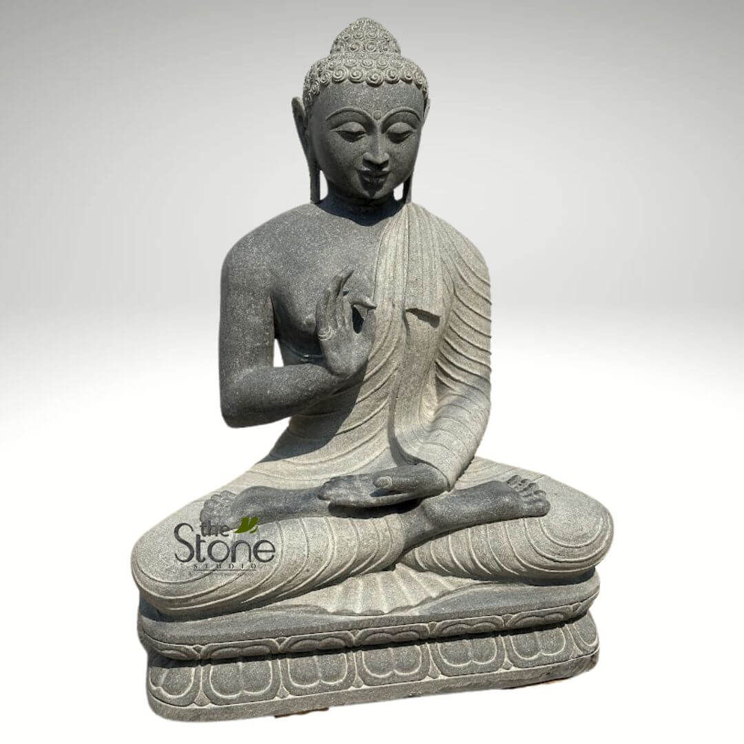 Black Granite Buddha Statue 2.5ft