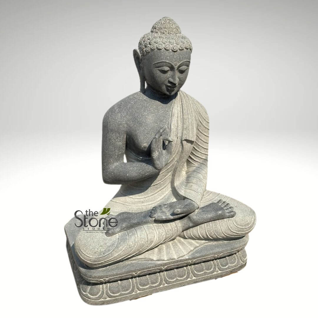 Black Granite Buddha Statue 2.5ft