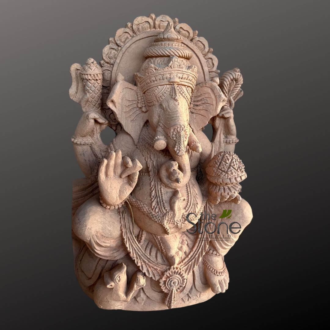 Stone Ganesha Sculpture 2.5ft