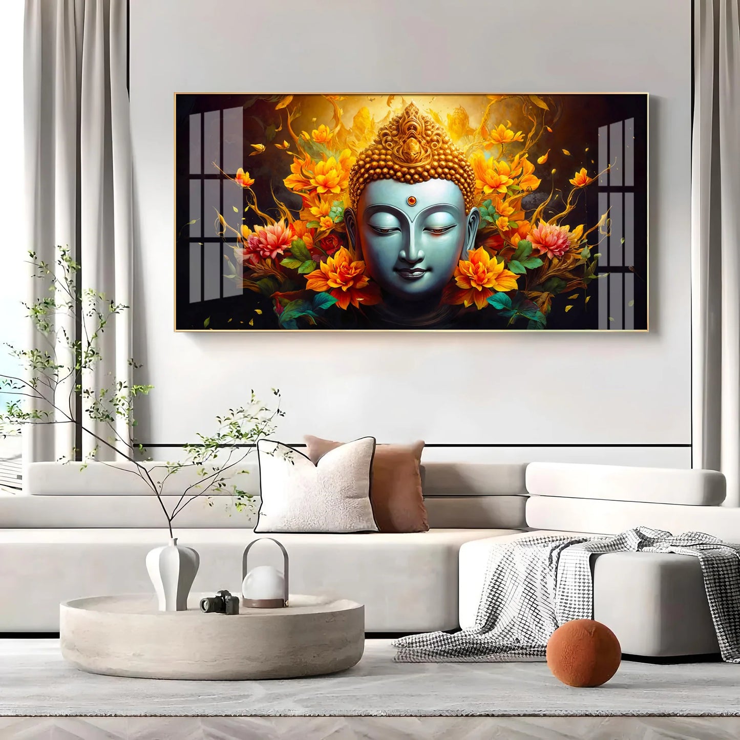 Serenity Visage Premium Acrylic Horizontal Wall Art