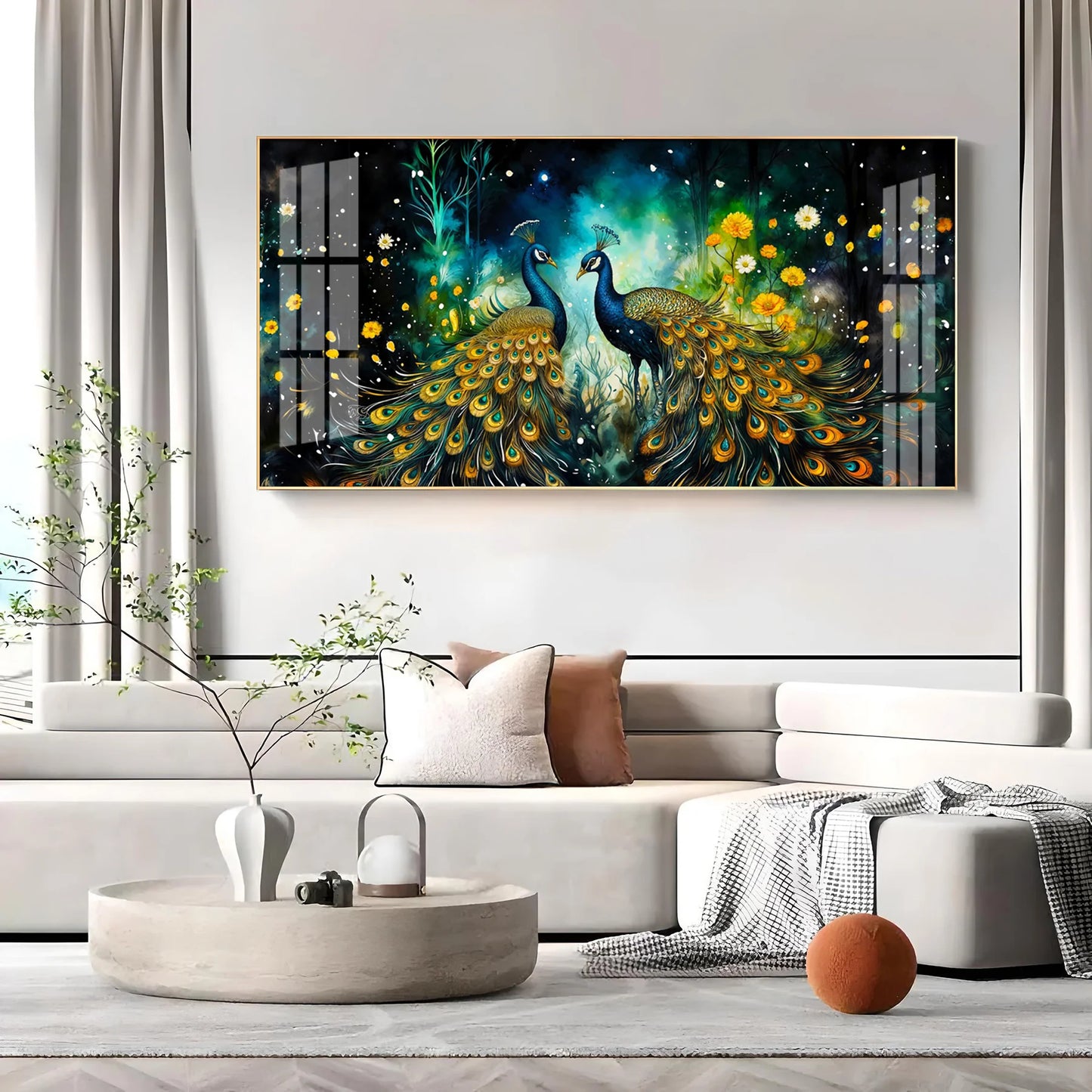 Majestic Vibrant Duo Premium Acrylic Horizontal Wall Art