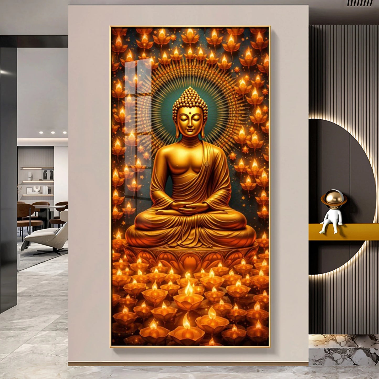 Buddha's Faithfulness Premium Acrylic Vertical Wall Art