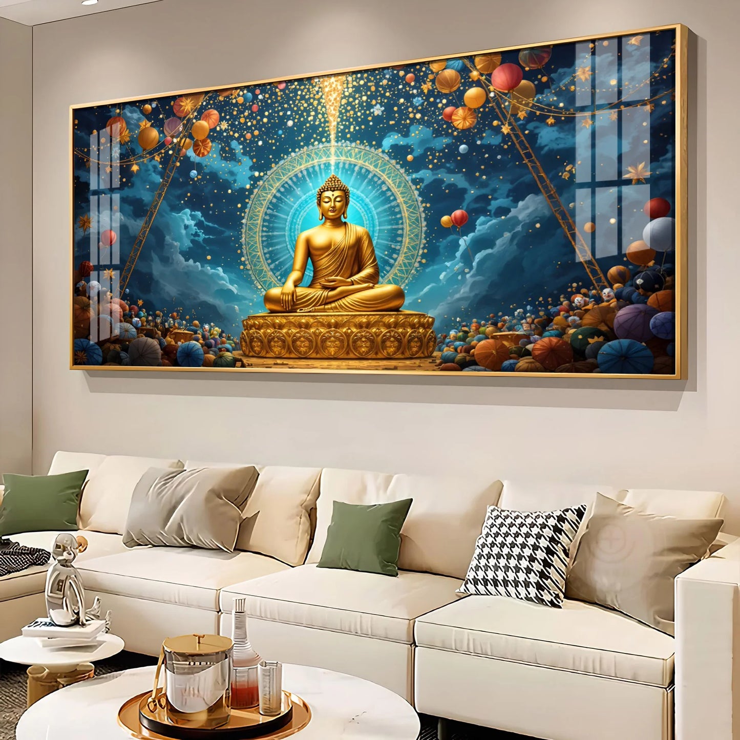 Buddha's Sanctuary Premium Acrylic Horizontal Wall Art