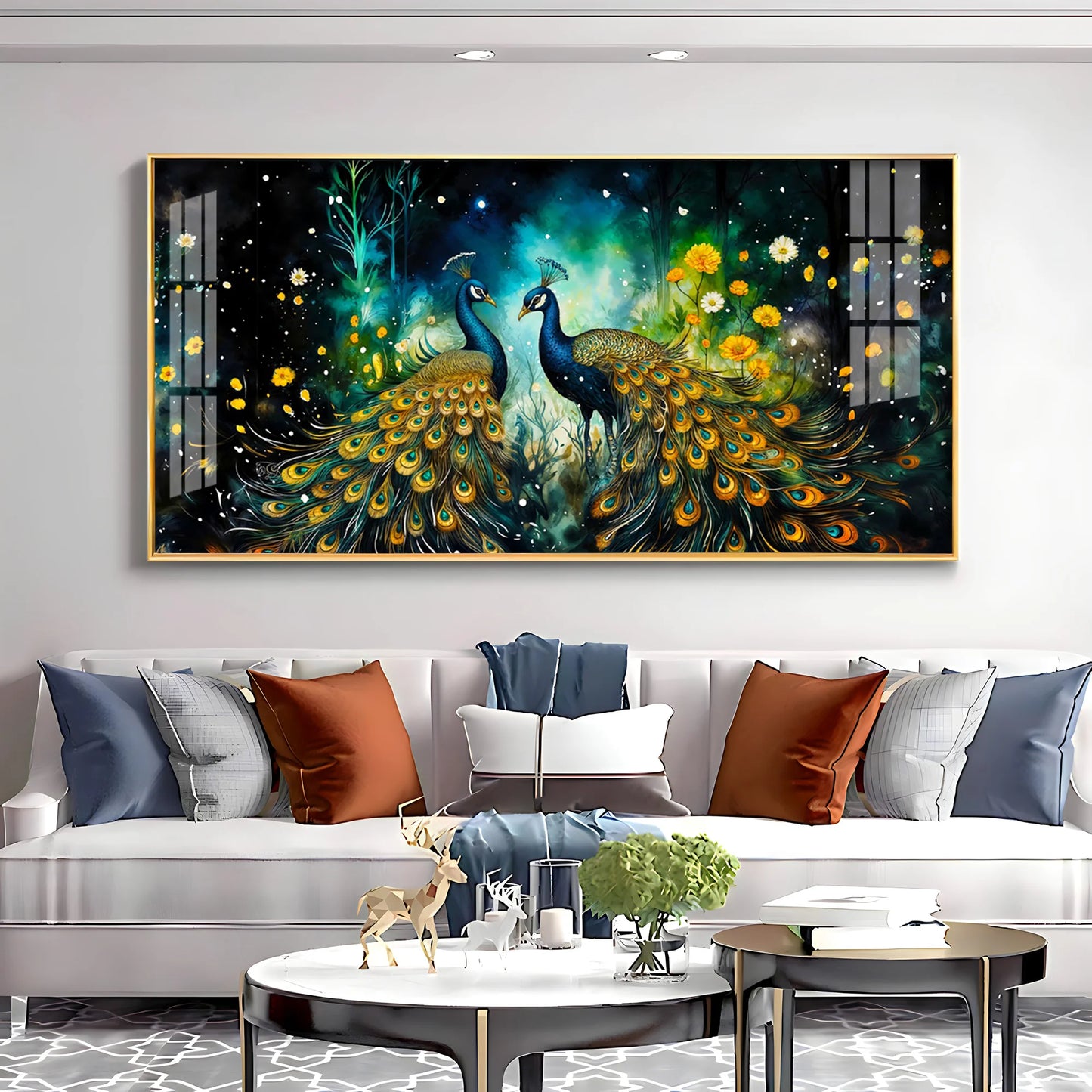 Majestic Vibrant Duo Premium Acrylic Horizontal Wall Art