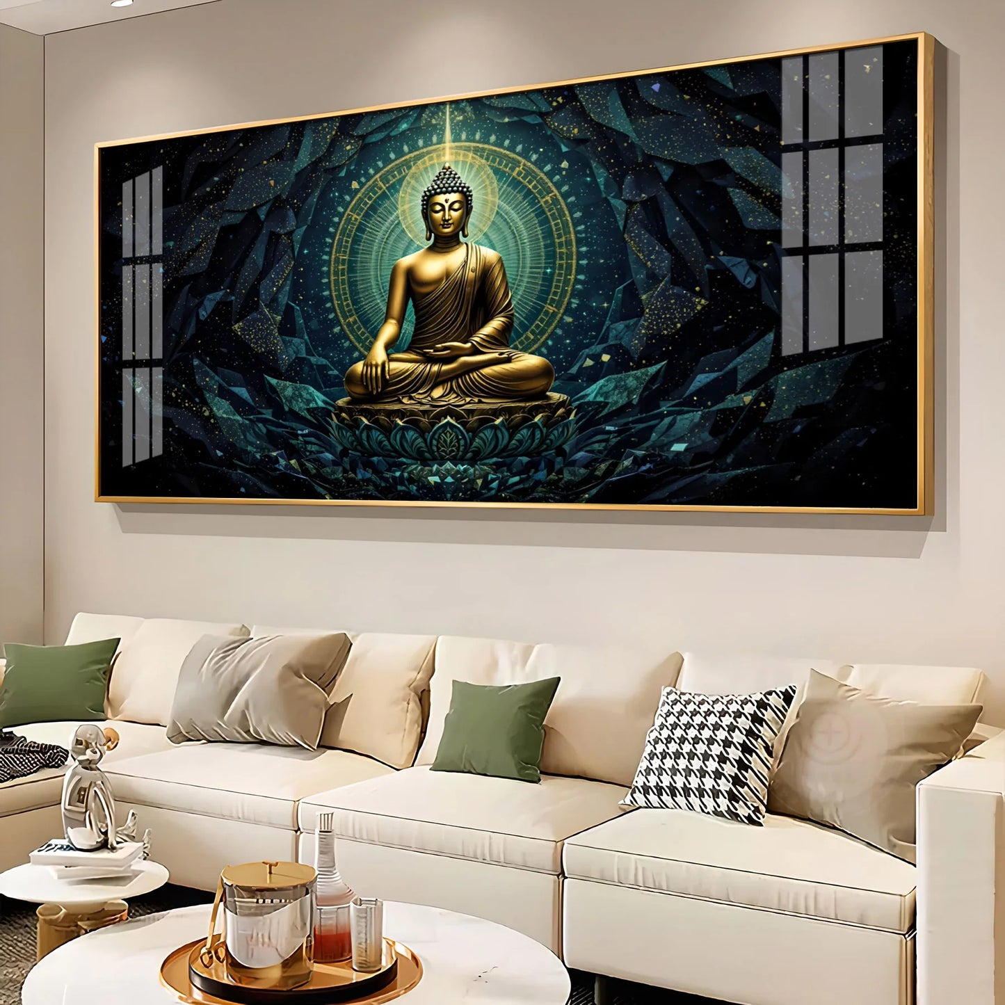 Zen Haven Buddha Premium Acrylic Horizontal Wall Art