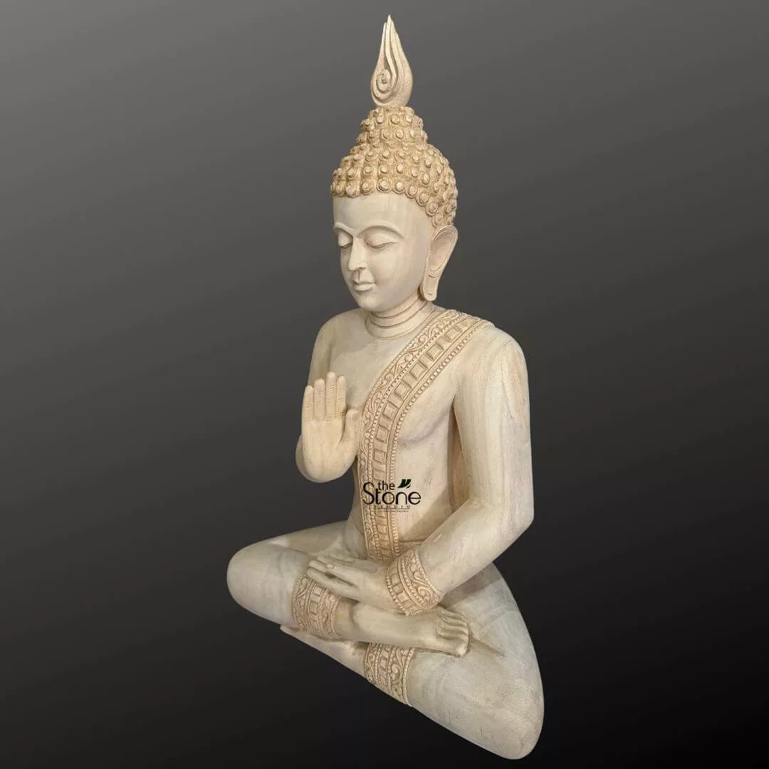 2 Feet Buddha Wooden Statue