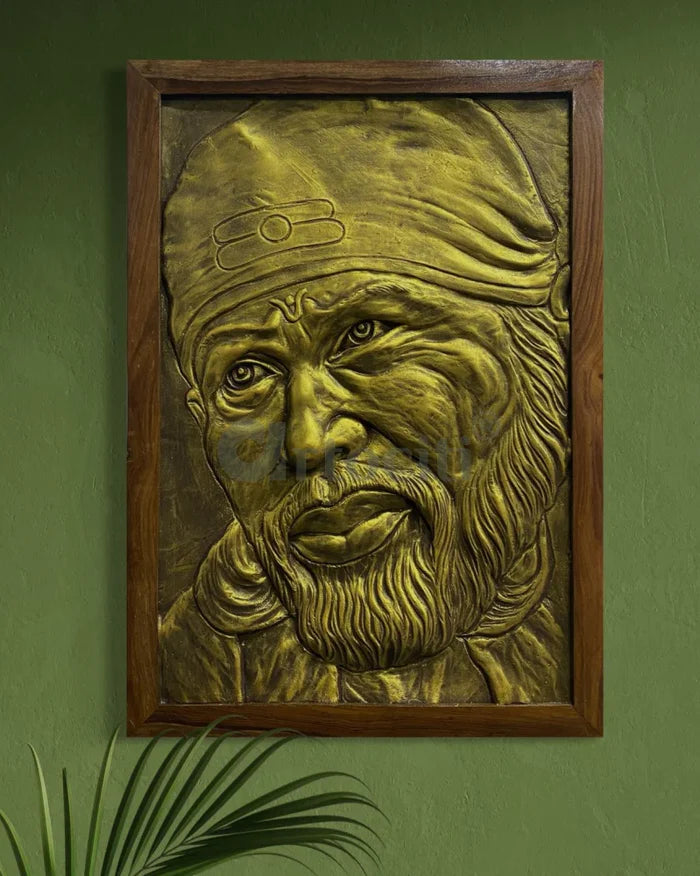 Sai Baba Relief Mural 3D Wall Art