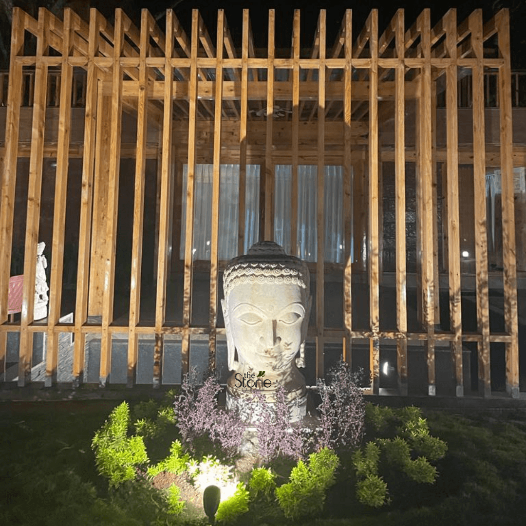 Buddha Head Statue 3′