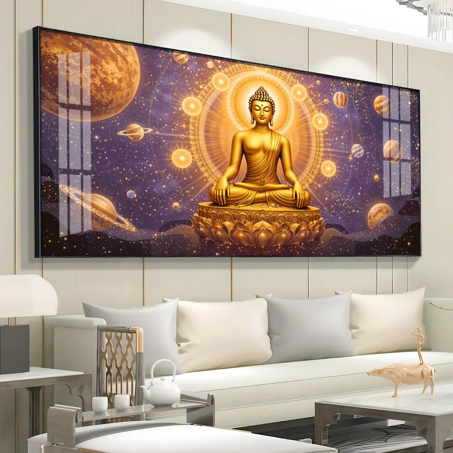 Buddha Bliss Premium Acrylic Horizontal Wall Art