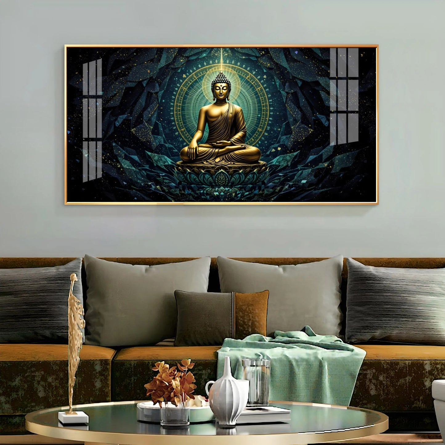 Zen Haven Buddha Premium Acrylic Horizontal Wall Art