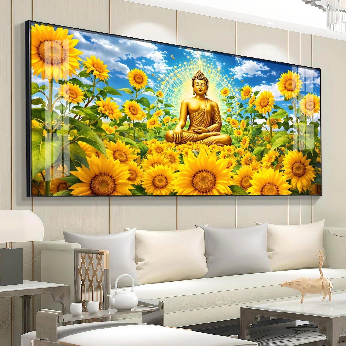 Zen Essence Of Buddha Premium Acrylic Horizontal Wall Art