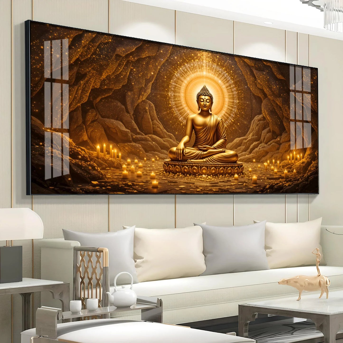 Buddha in Stillness Premium Acrylic Horizontal Wall Art