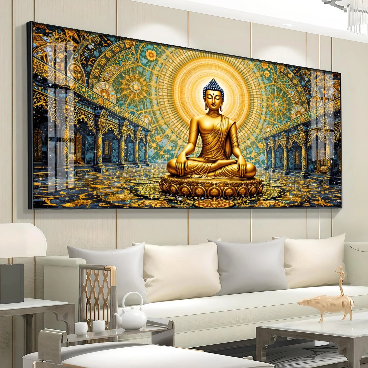 Buddha's Peace Premium Acrylic Horizontal Wall Art