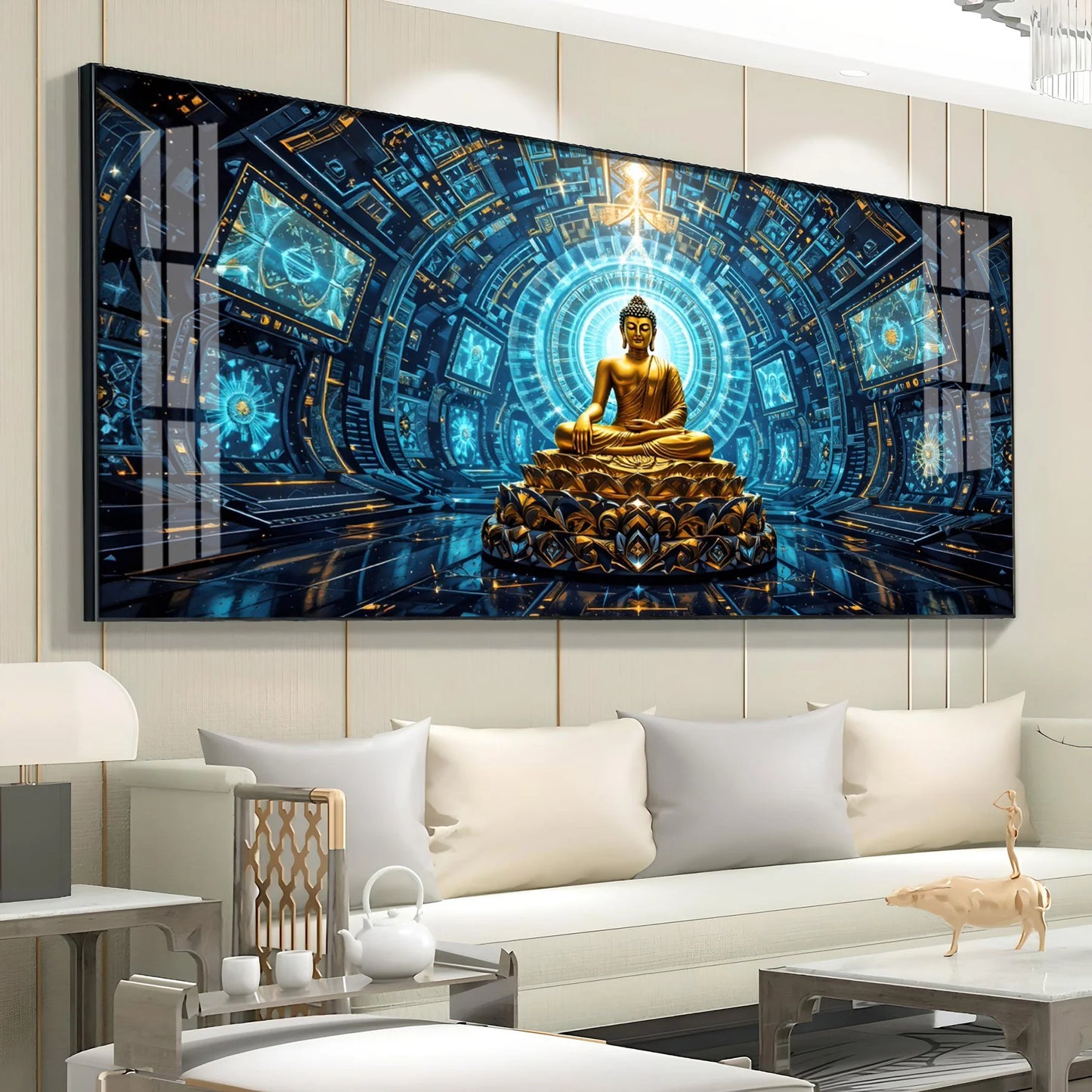 Luxe Zen Buddha Premium Acrylic Horizontal Wall Art