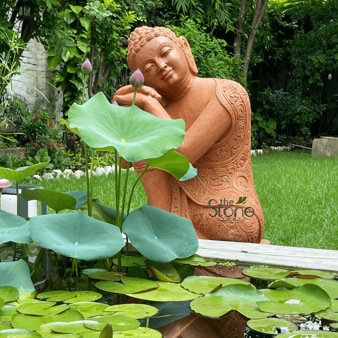 Resting Buddha Garden Statue 3ft