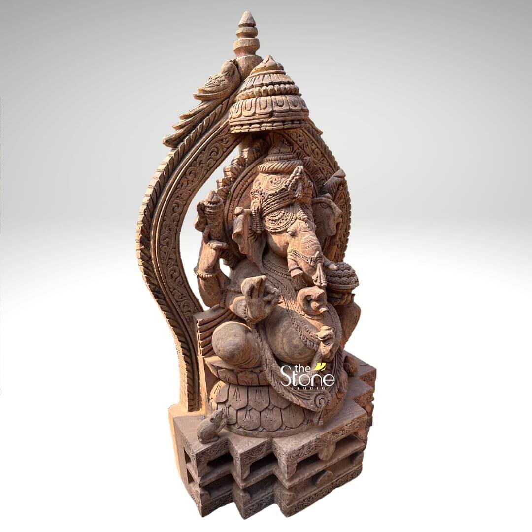 4.5 Feet Sandstone Ganesha Statue