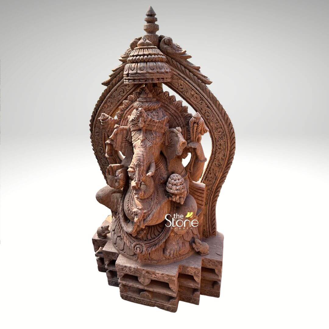 4.5 Feet Sandstone Ganesha Statue