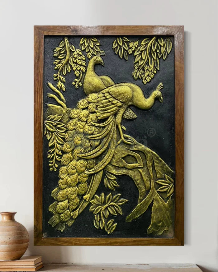 Large Size Peacock Mural 3x2 Feet